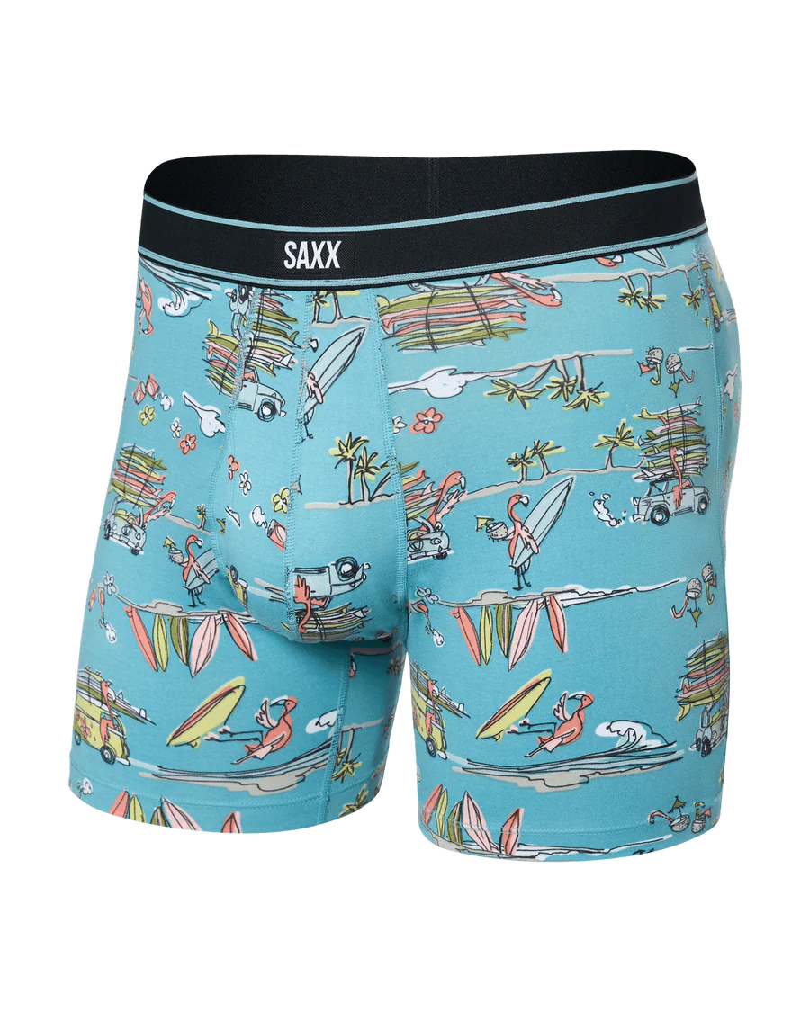 SAXX Daytripper Reef Blue Comfort Stretch Boxer Brief 5"