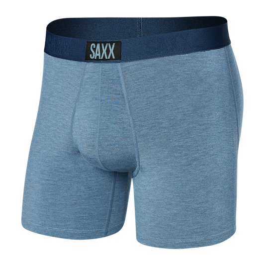 Ultra Super Soft Boxer Brief by SAXX- Stone Blue Heather