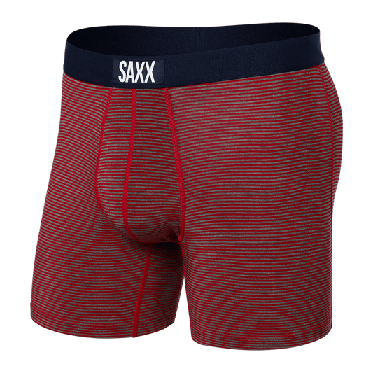 Vibe Super Soft Boxer Briefs- Cherry Mini Stripe