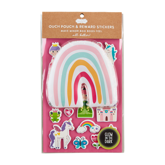 Mud Pie Girls Rainbow Ouch Pouch Stickers
