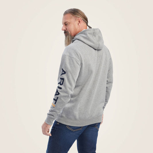 Ariat Rebar Graphic Hoodie- Heather Grey