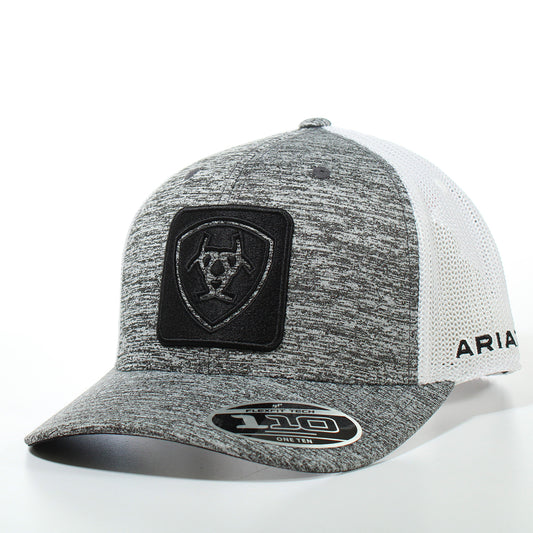Ariat Mens Flexfit Snapback Hat Grey