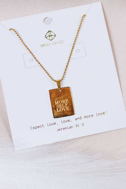 More Self Love Gold Necklace