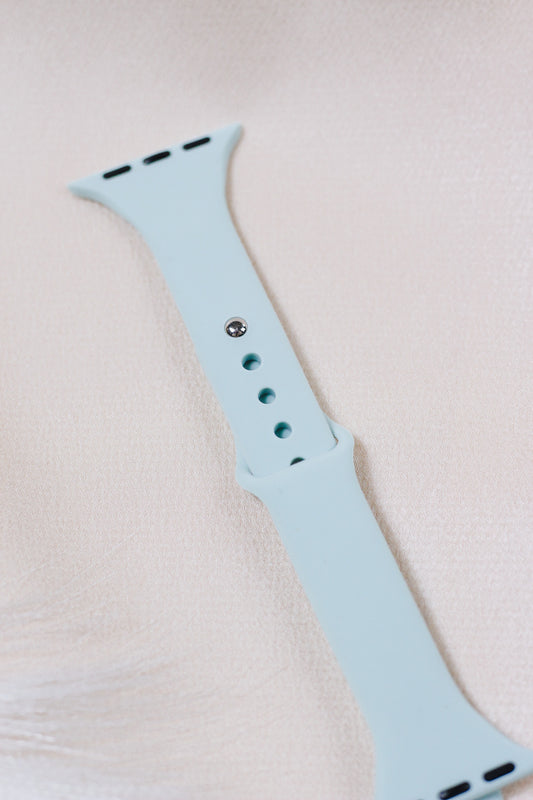 Time Is Valuable Teal Apple Watch Band