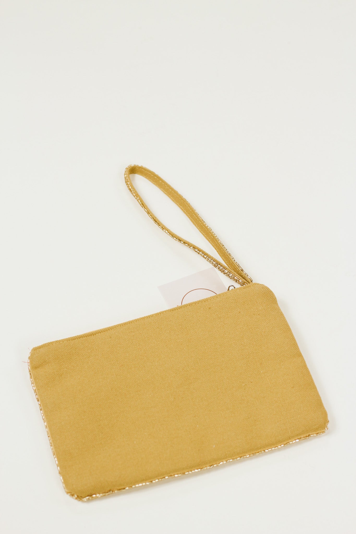 Gold Beaded Wristlet