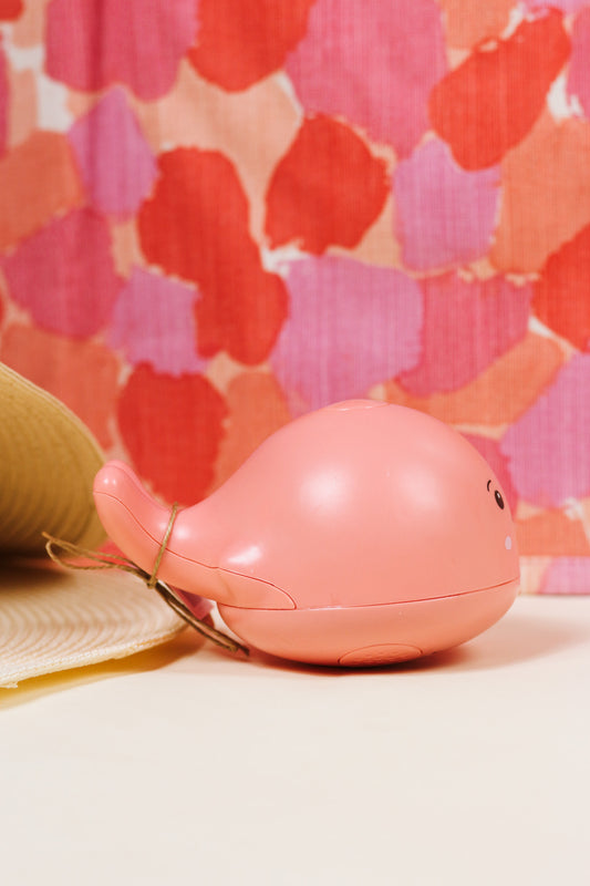 Pink Light Up Whale Spray Toy