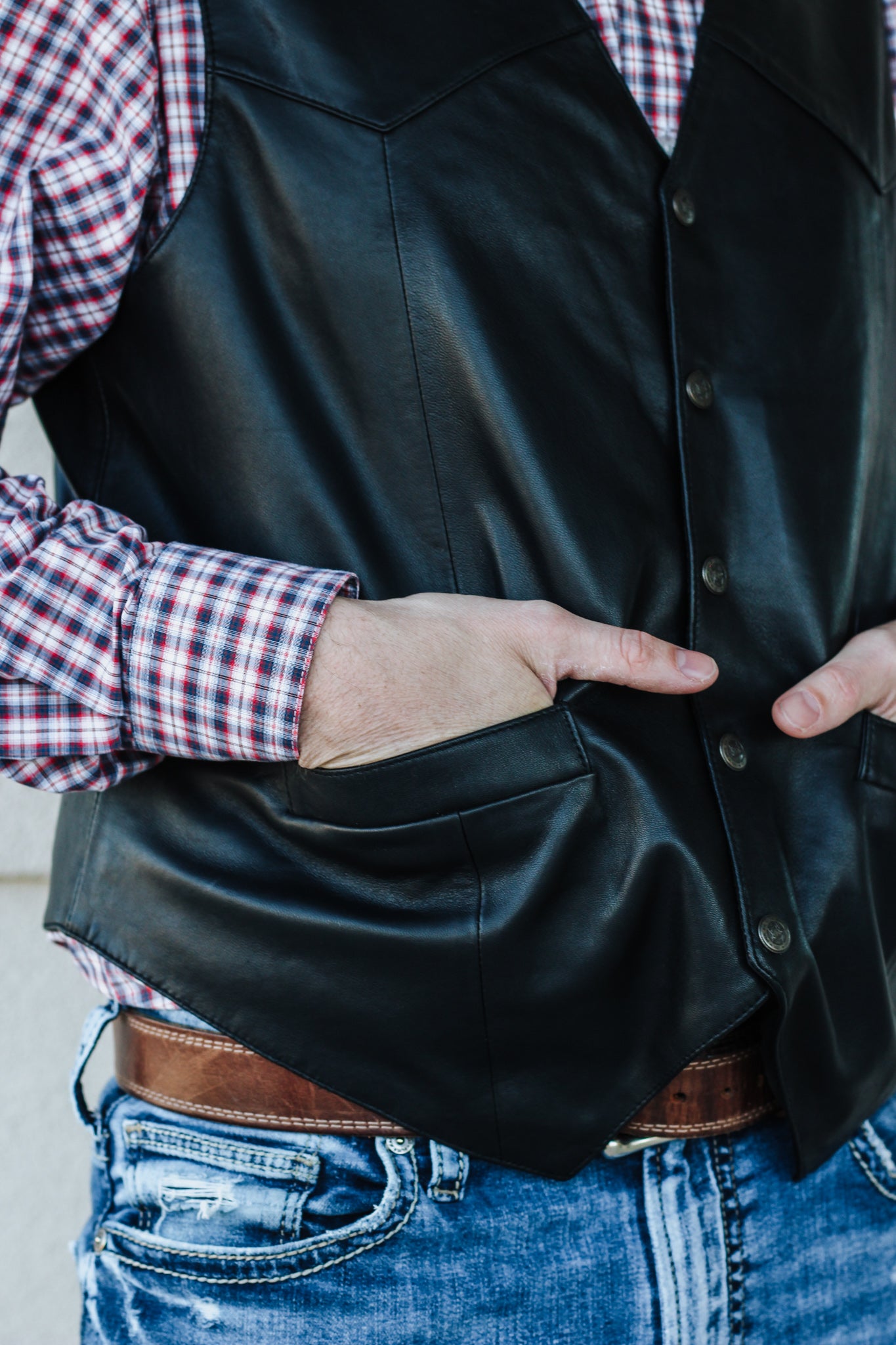 Scully - Lambskin Classic Leather Vest