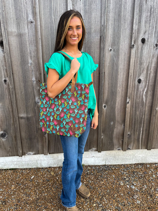 Ariat Brown Cactus Tote