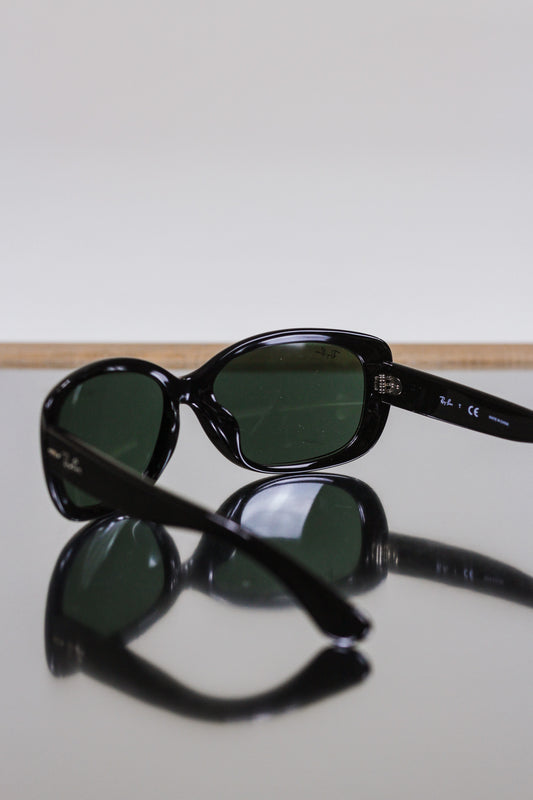 Jackie Ohh Black & Green Ray Ban Sunglasses