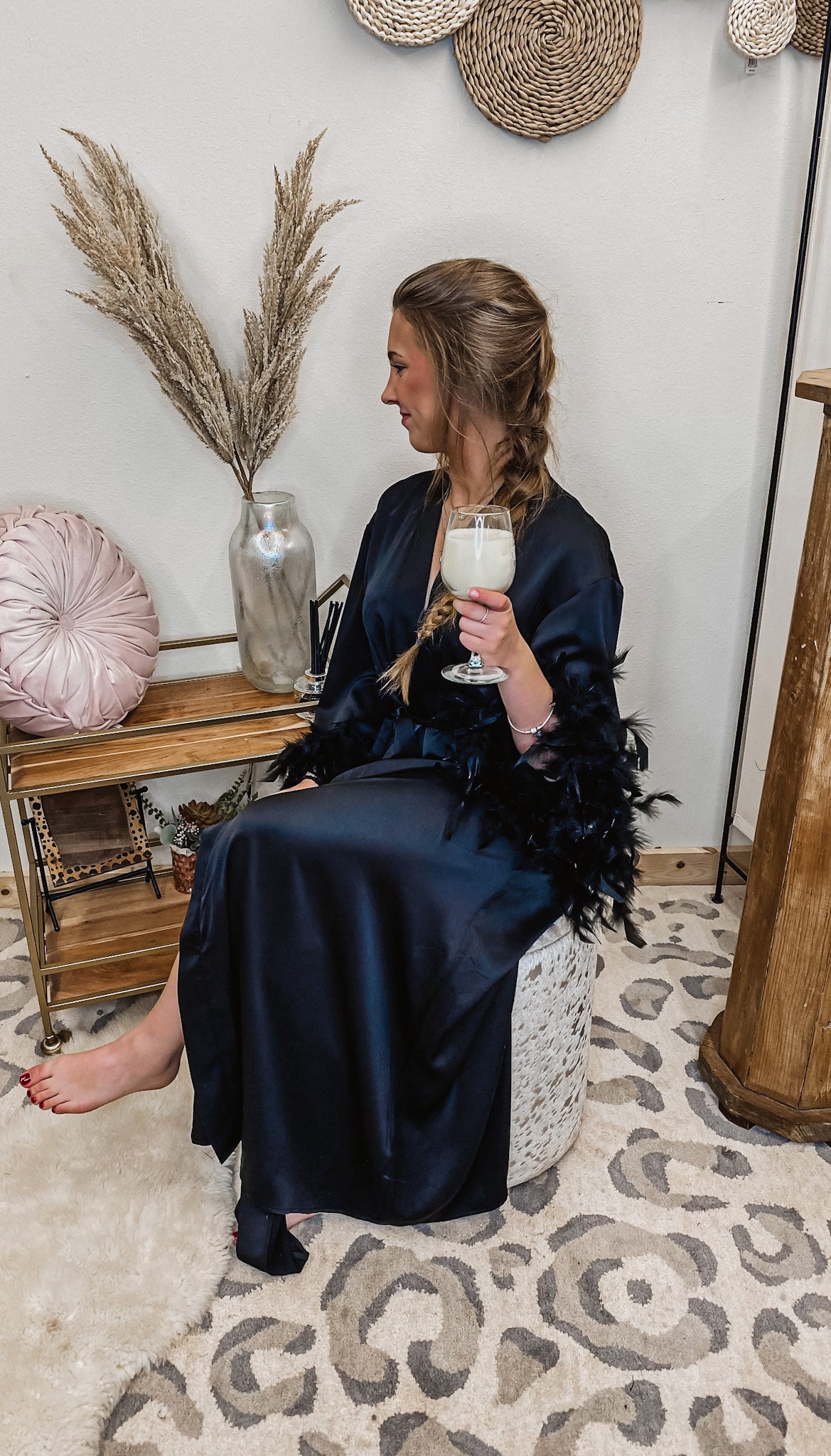 Say The Words Feather White Robe