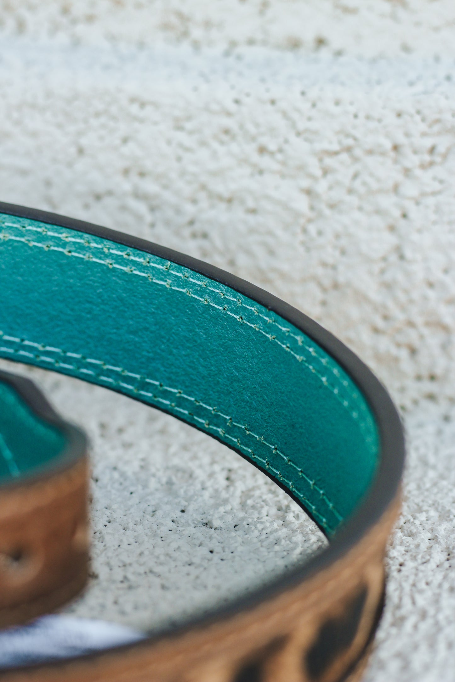 Girls Turquoise Leopard Belt
