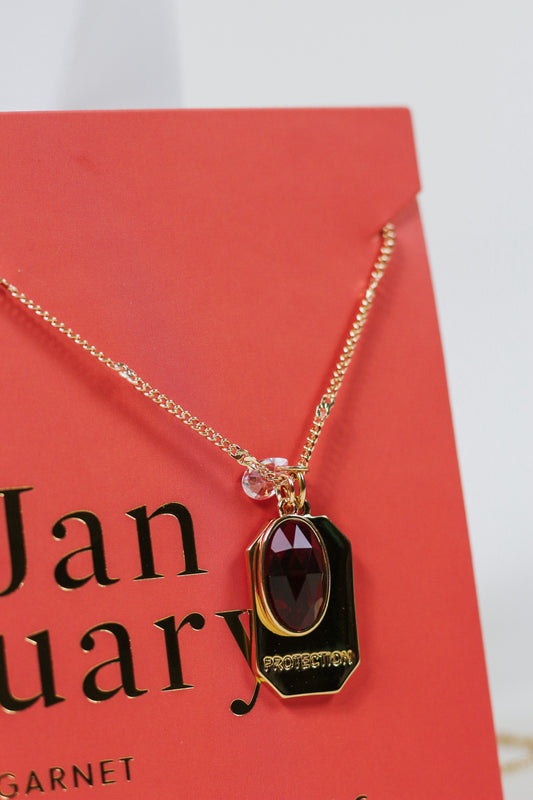 January Birthstone Necklace