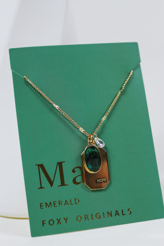 May Birthstone Necklace