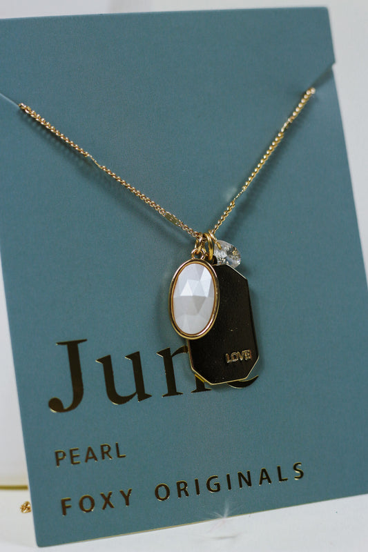 June Birthstone Necklace