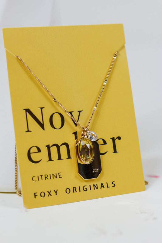 November Birthstone Necklace