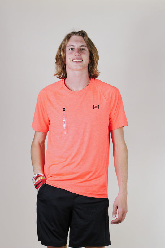 Men's UA Tech™ 2.0 Short Sleeve Orange Shirt