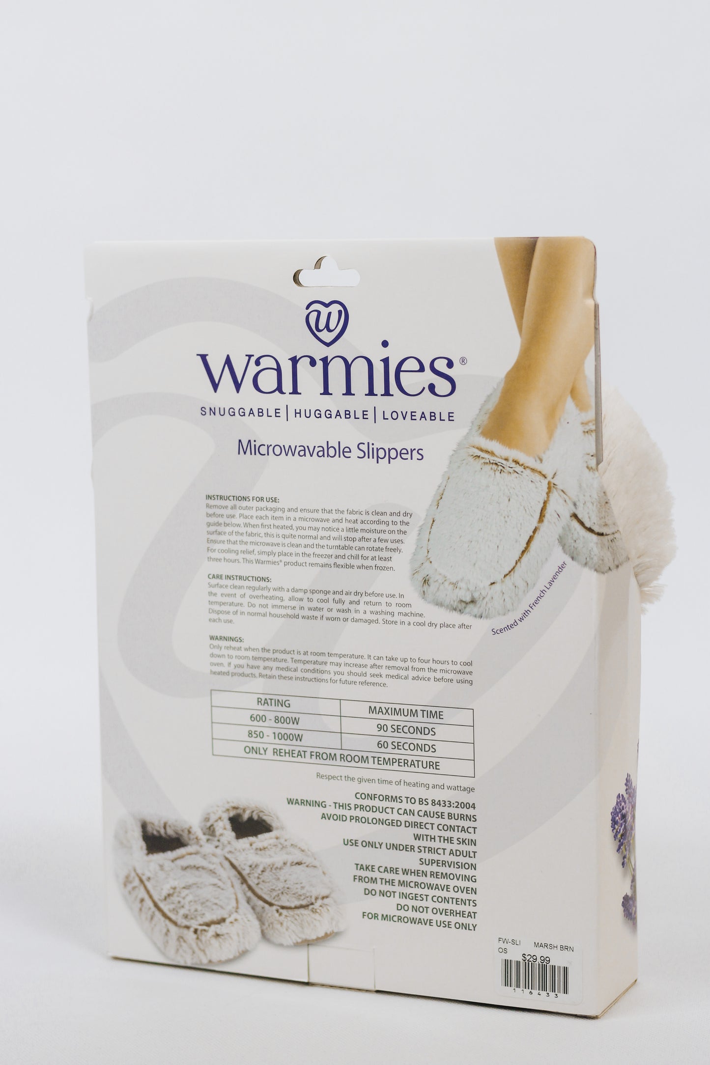 Marshmallow Brown Warmies Slippers