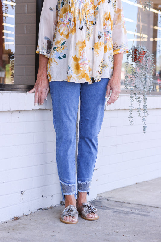 Mind Your Business Blue Denim Jeans