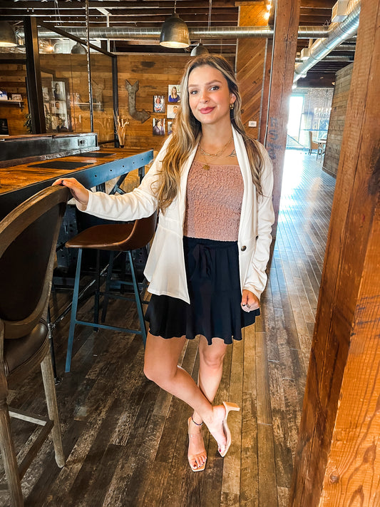 Festival Fever Mauve Scrunched Cropped Tank Top