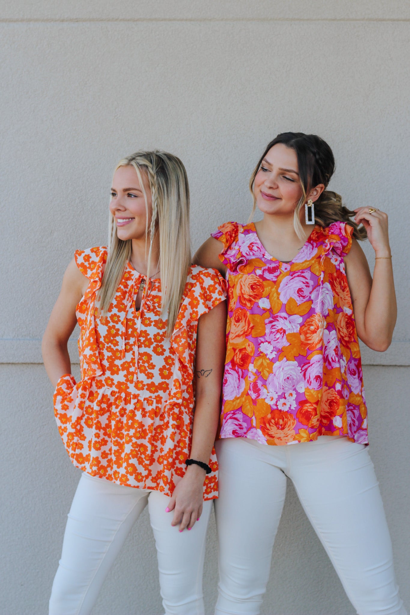 Never Outdone Magenta Orange Top