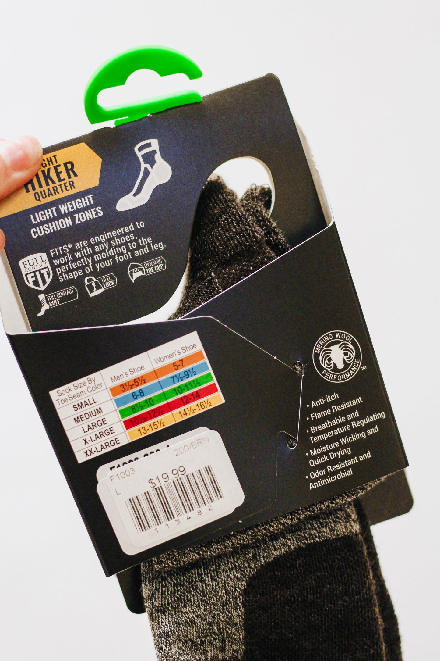 Brown Light Hiker Quarter Socks