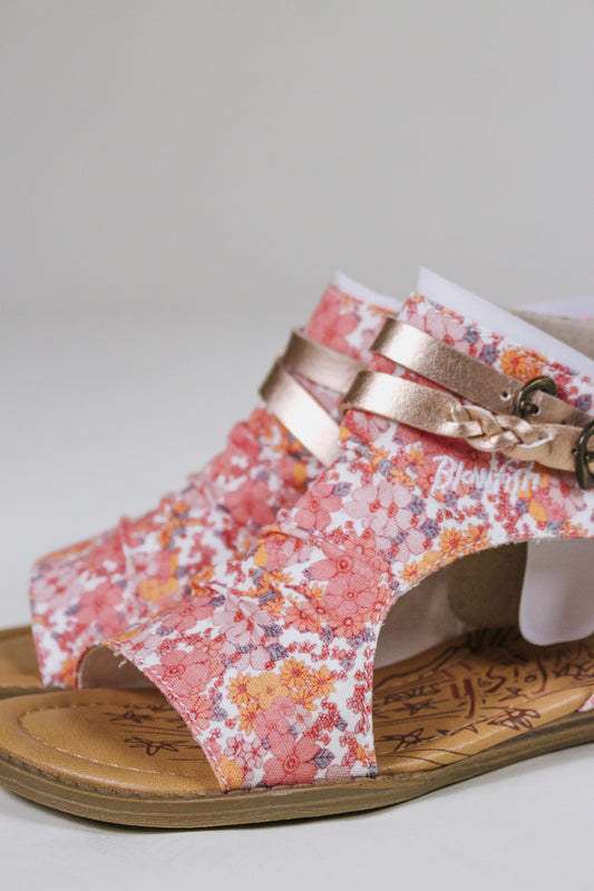 White Amelia Girls Blowfish Sandal