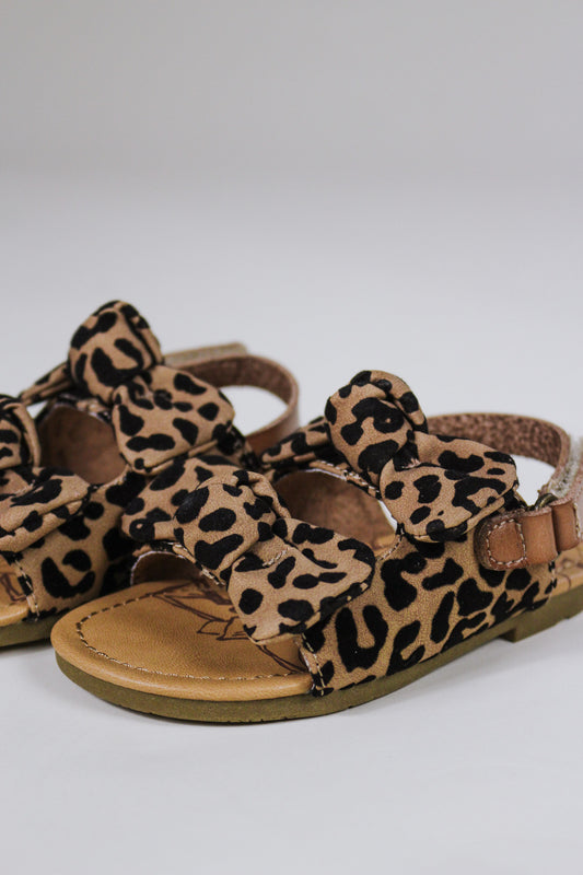 Sistro Leopard Girls Blowfish Sandal