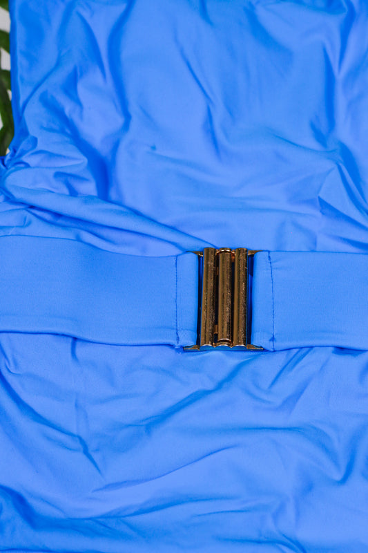 Beachy Blue One Piece Swimsuit