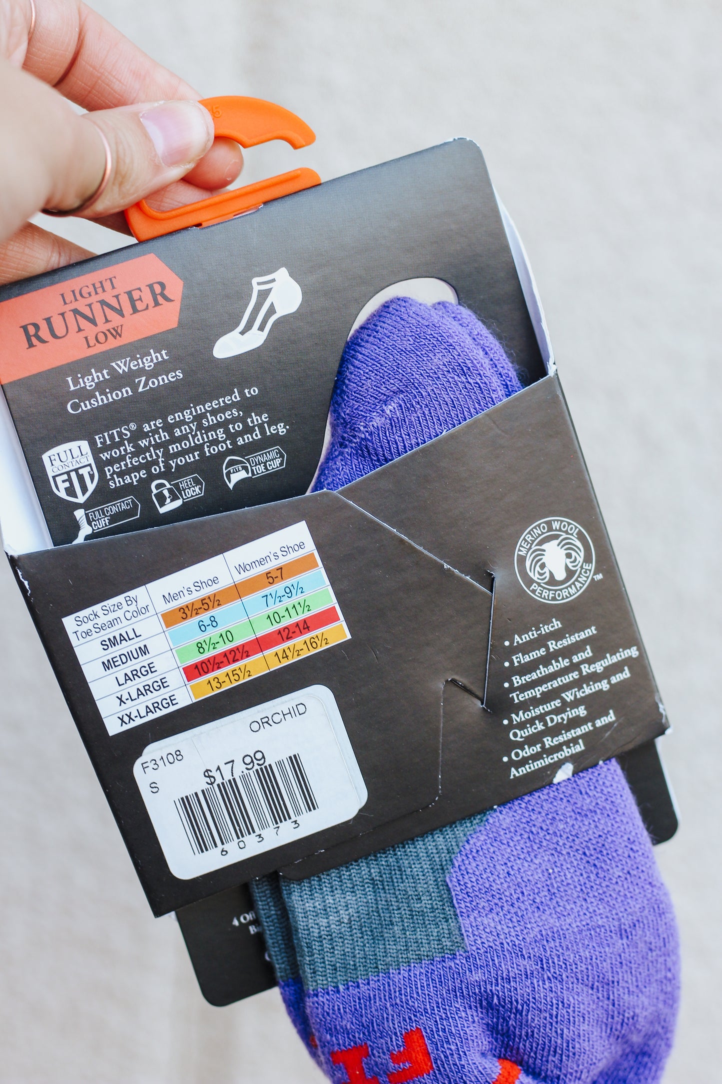 Light Runner Low FITS Socks Orchid