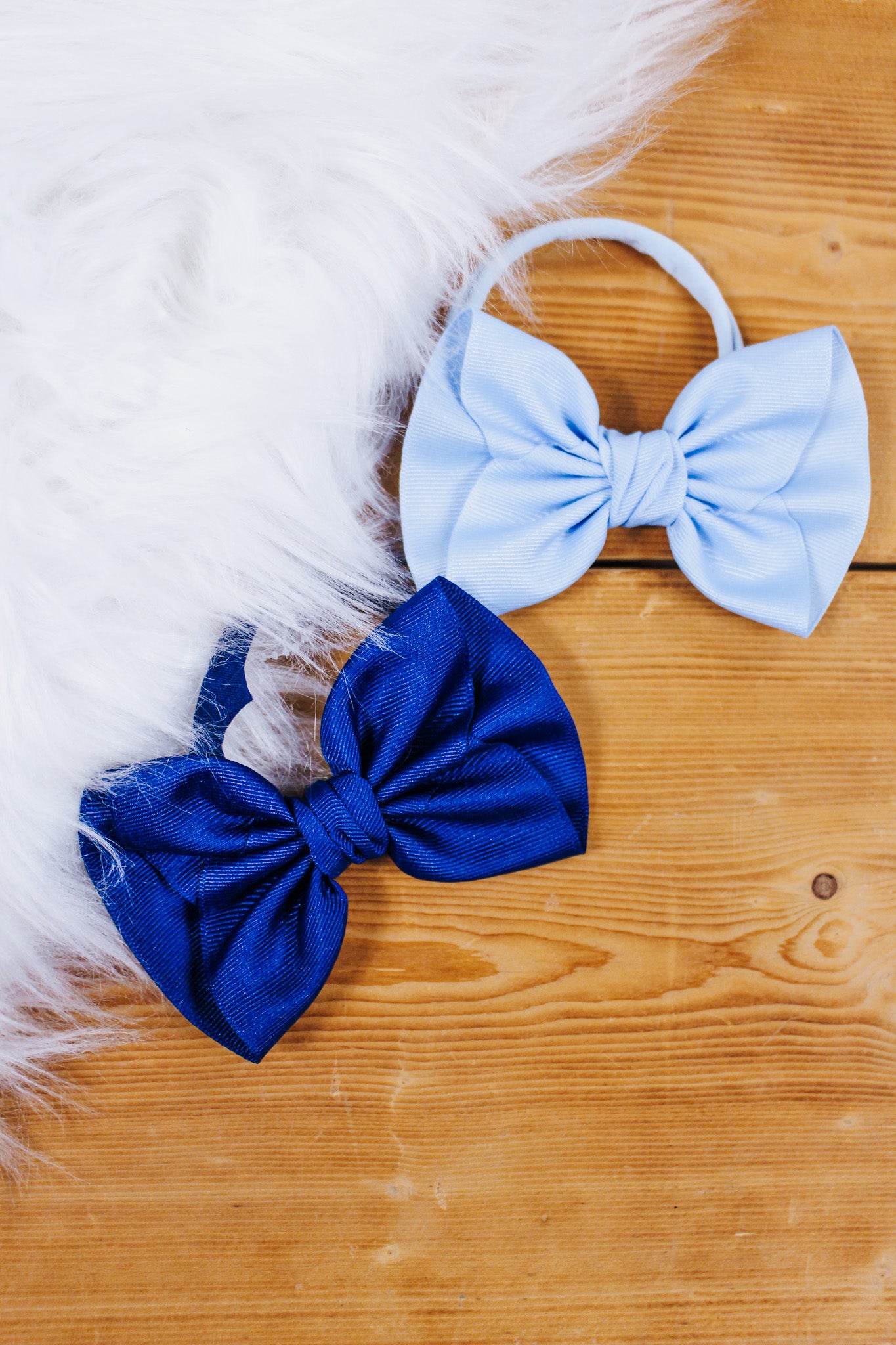 Millennium Blue Bow Girls Headband