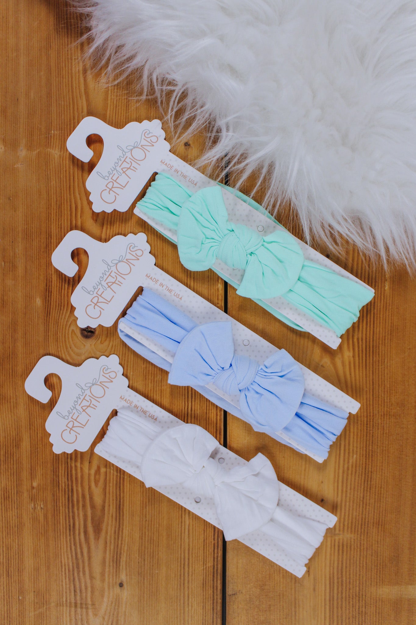 Wide Knot Bow Aqua Blue Headband