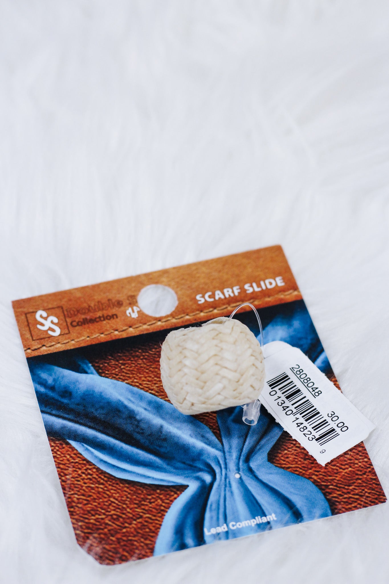 Large Rawhide Scarf Slide