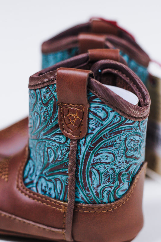 Ariat Round Up Style Lil’ Stompers Infant Boots Brown