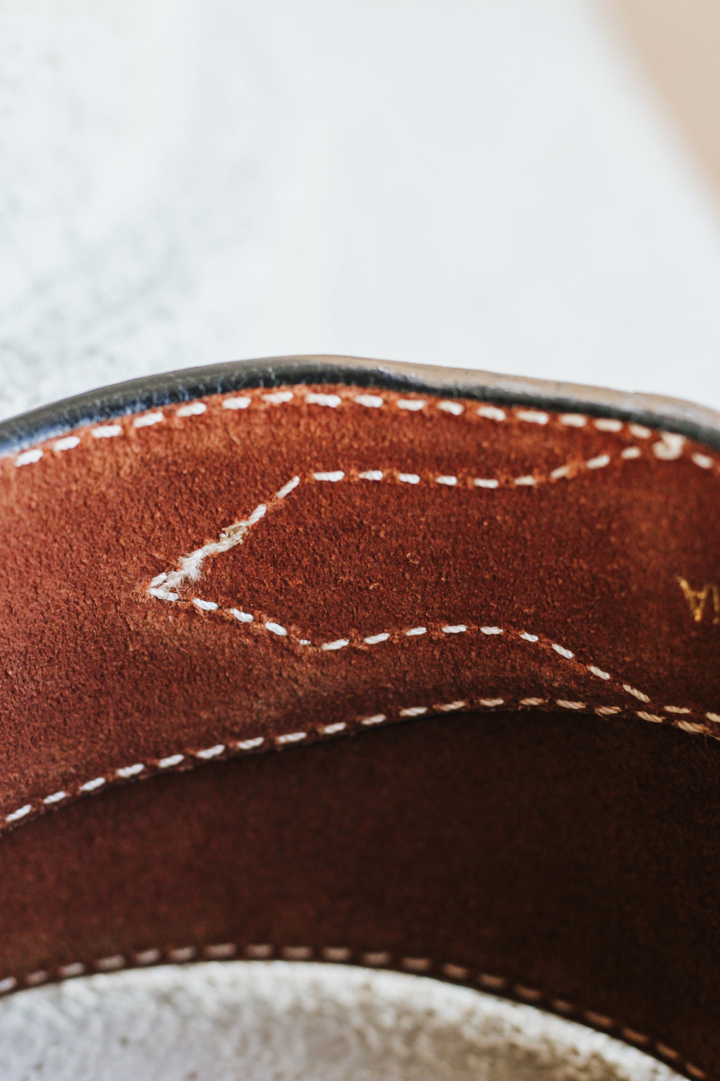 Ariat Mens Floral Tooled Buckle Belt