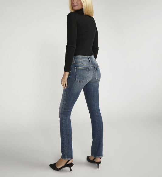 Suki Mid Rise Straight Leg Jeans