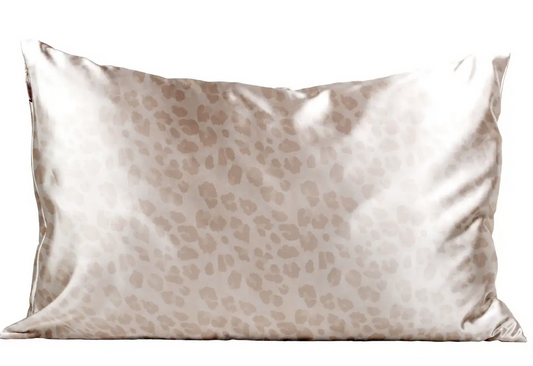 Leopard Satin Pillow Case By Kitsch