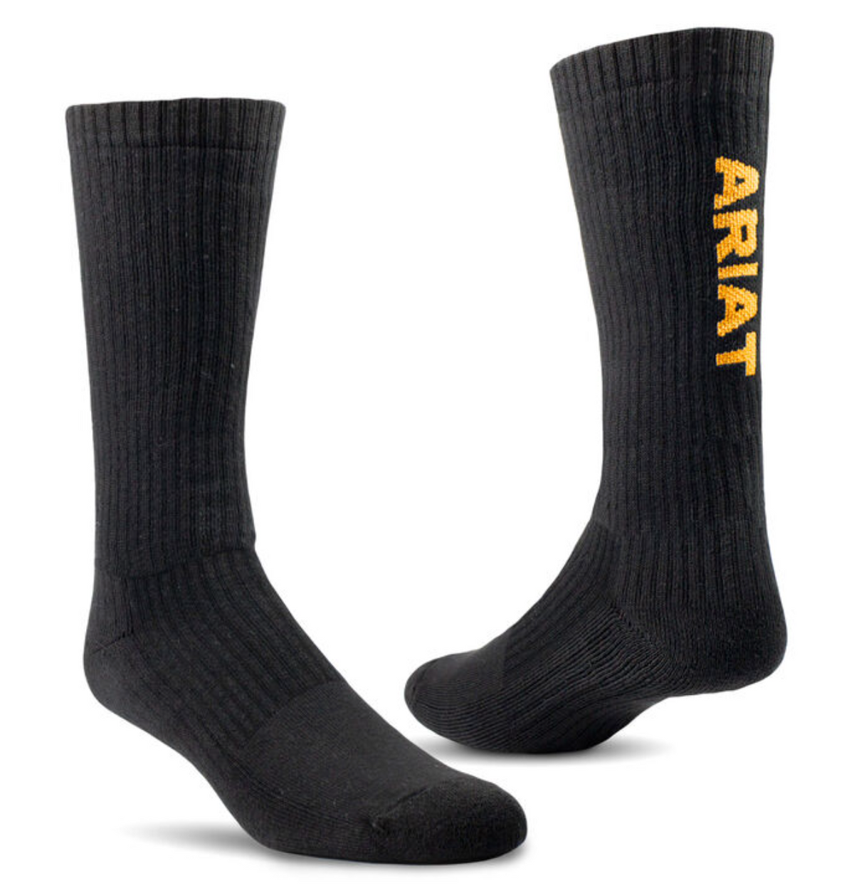 Ariat White Premium Ringspun Cotton Crew Work Sock 3 Pack