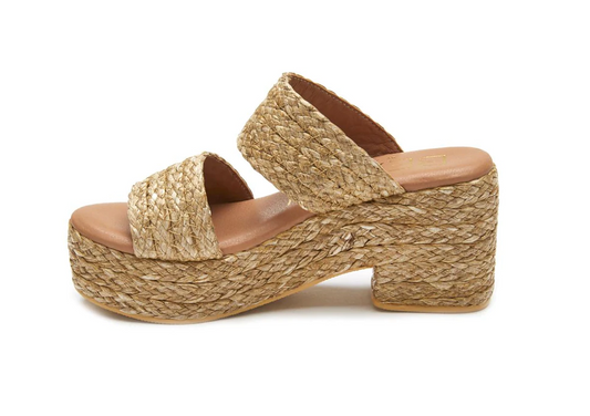 Ocean Ave Cognac Platform Beach Sandal By Matisse