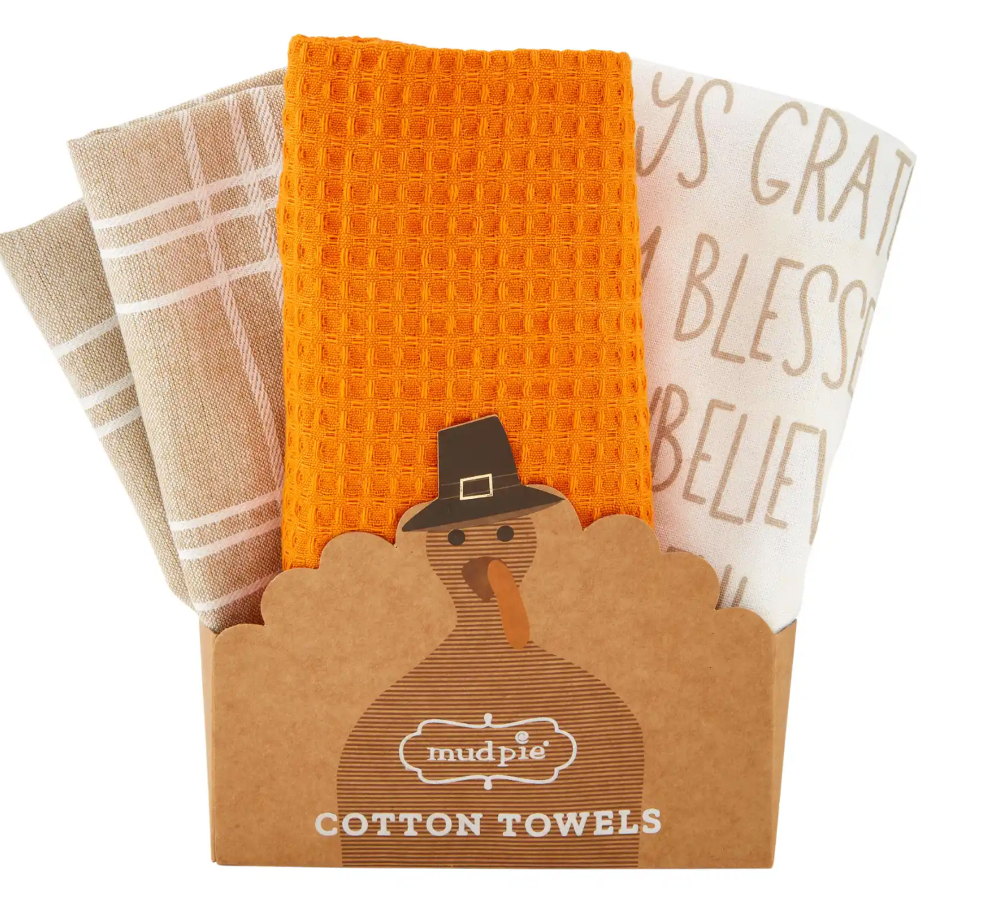 Always Thankful Towel Set By Mud Pie