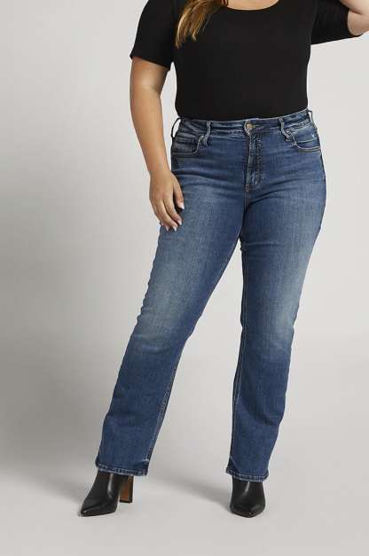 Plus Size High Waisted Bootcut Jeans