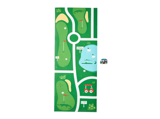 Green Golf Course Mat Toy Set