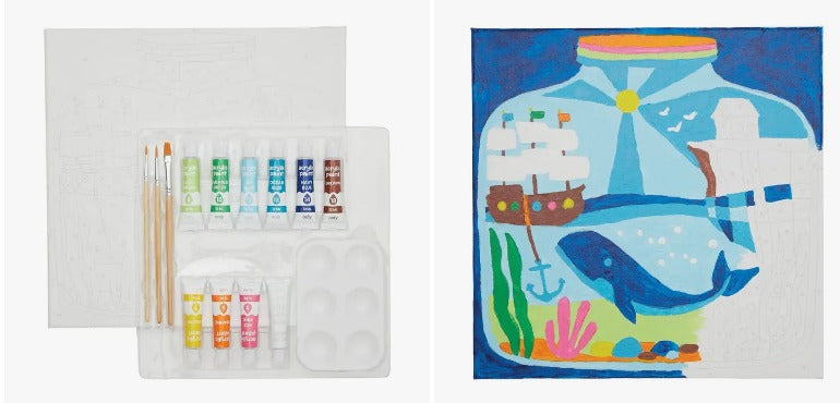 Colorific Canvas Paint By Number Kit: Tiny Treasures