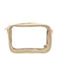 Clear leather crossbody purse, shown in one of several available colors