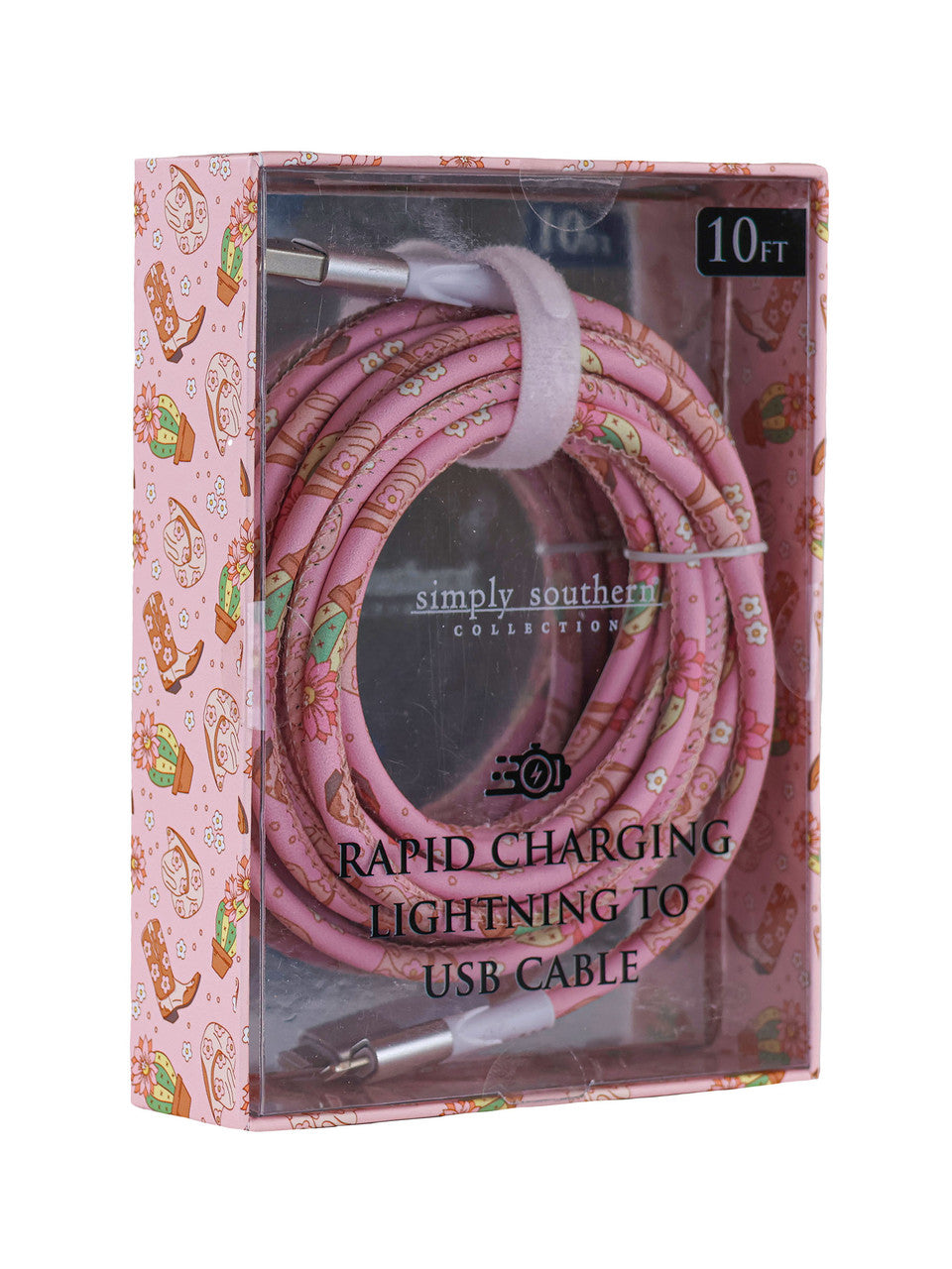 10ft Cable Lightning Charger - 4 Colors