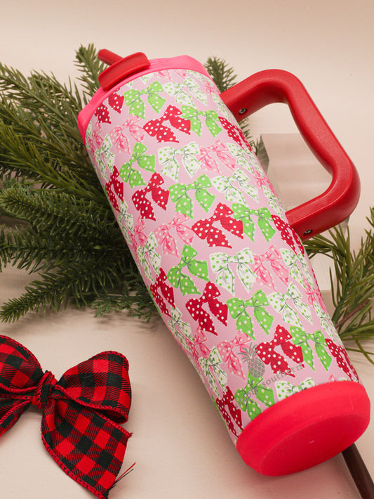 Red Holiday Bows 40oz Tumbler