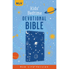 The Kids' Bedtime Devotional Bible NLV in Cobalt Cosmos, boxed front cover