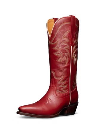 The Annie Scarlet Cowhide Women's Boot by Tecovas
