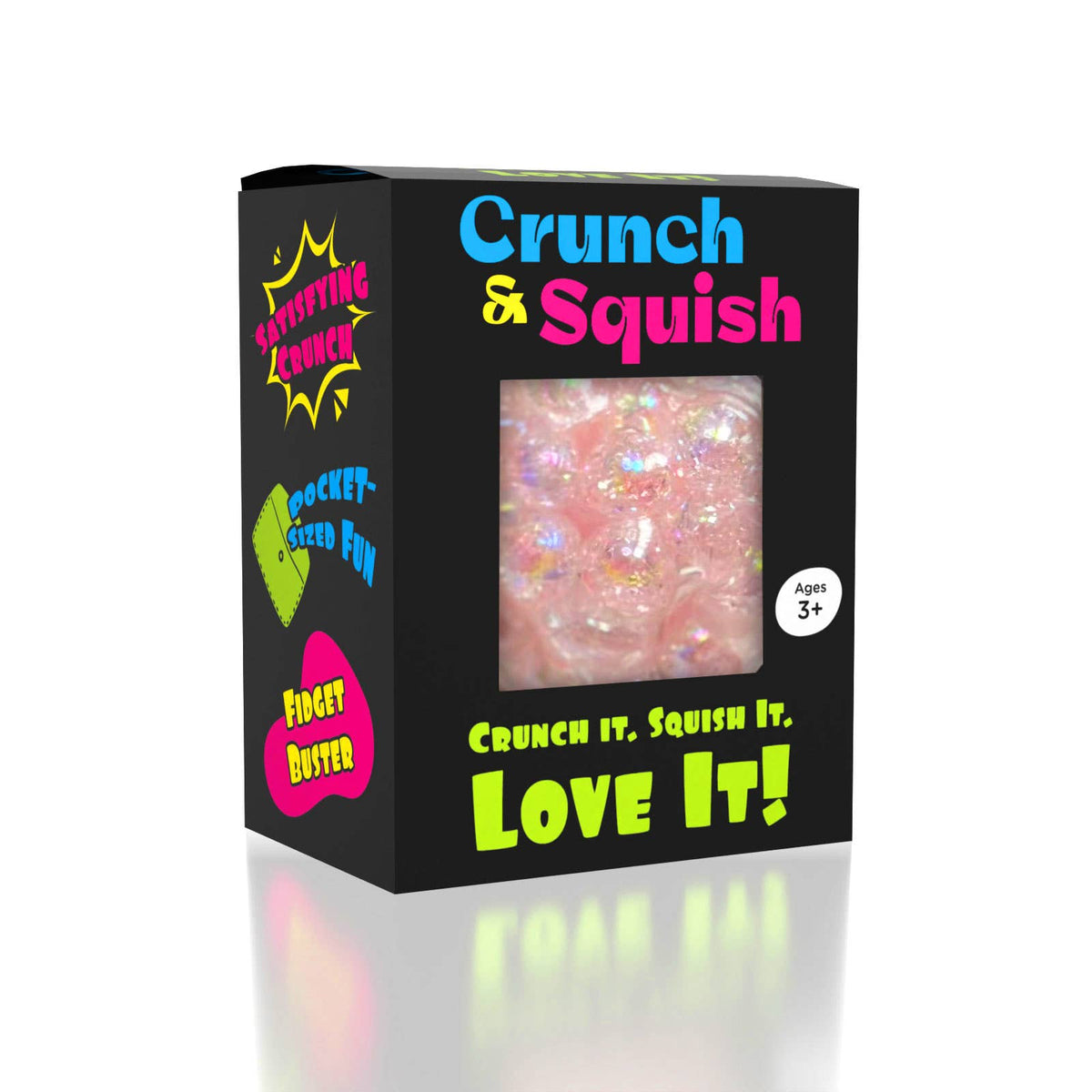 Crunch and Squish Crunchy Squishy Stress Ball Fidget Toy, Color Ships Assorted