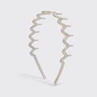 Recycled Plastic Zigzag Headbands 2pc Set - Gold and Silver