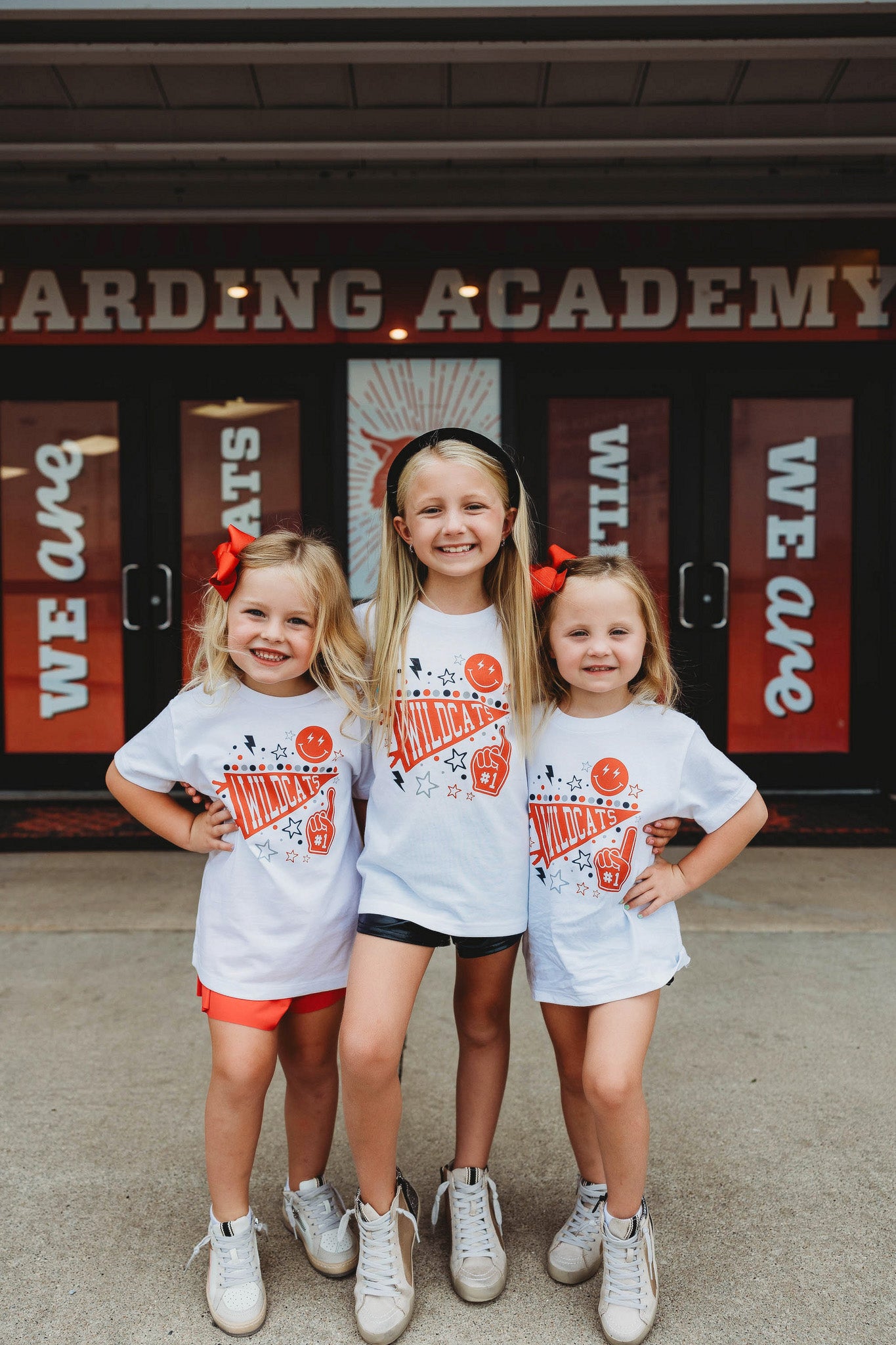 Toddler White Wildcats Graphic Tee